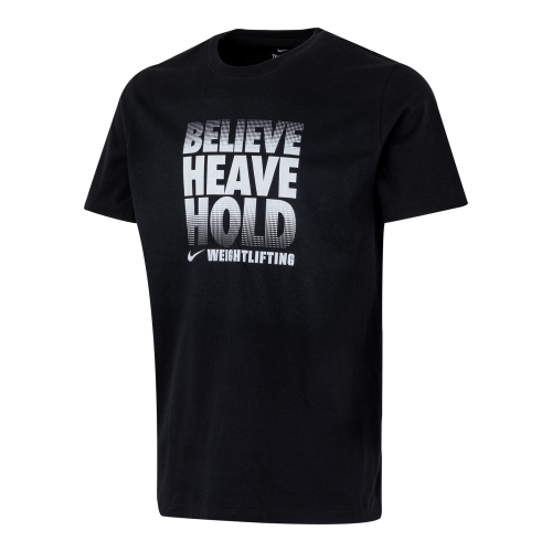 NIKE BELIEVE WEIGHTLIFTING TEE BLACK  | 