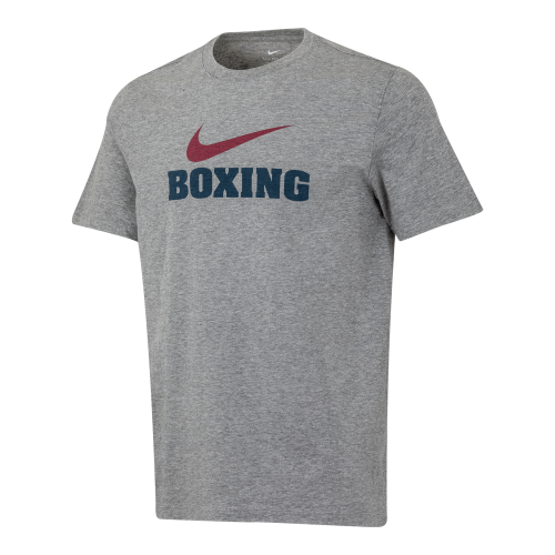 NIKE BOXING TRAINING WM TEE GREY  | 