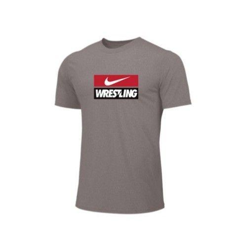 NIKE WRESTLING TRAINING TEE GRAY WR10  | 