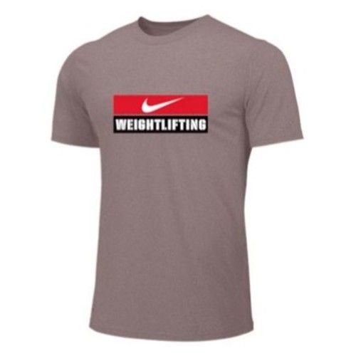 NIKE WEIGHTLIFTING TRAINING TEE GRAY WL03  | 