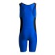 MENS WEIGHTLIFTING SINGLET BLUE/BLACK  | 